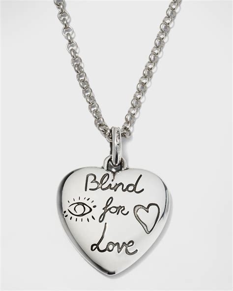 blind for love necklace gucci